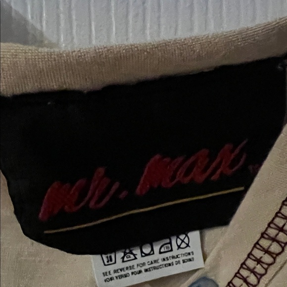 4/$20 Sleeveless Beige Floral Graphic Tank Top - Picture 2 of 5